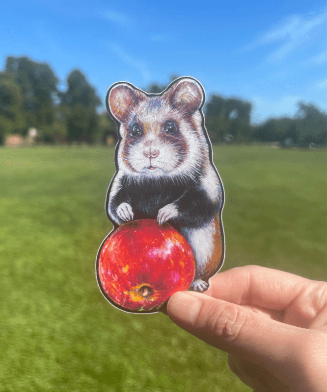 Fine Art Sticker - European Hamster