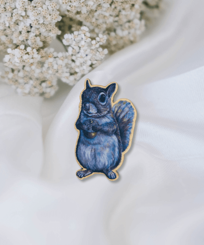 Squirrel Brooch