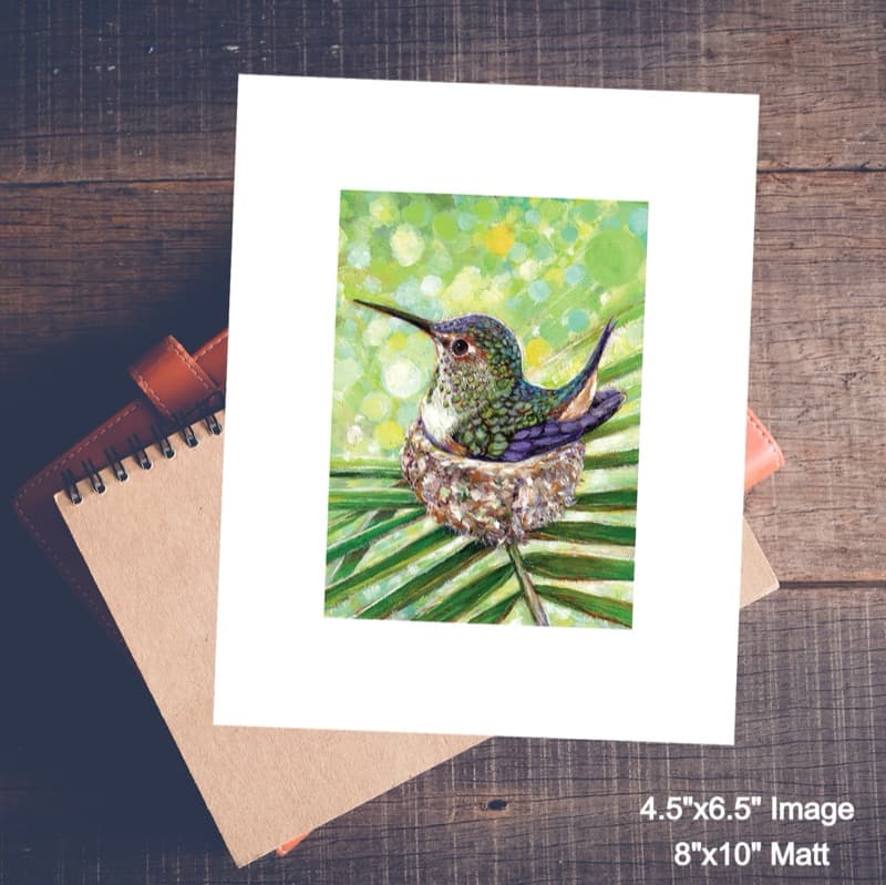 Lady Hummingbird - Giclée Print