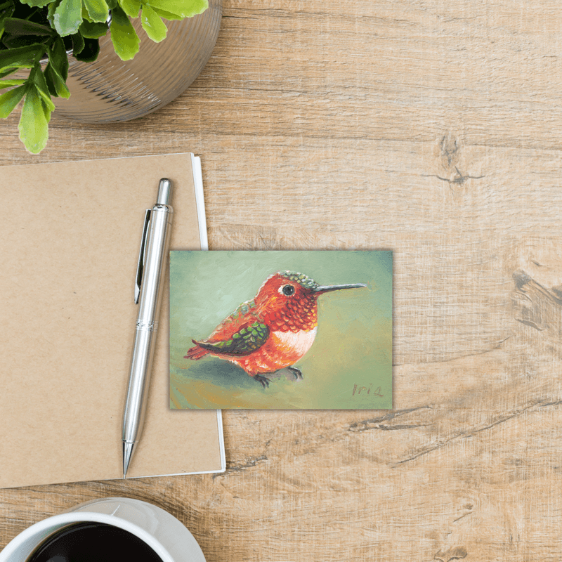 Male Rufous Hummingbird - Giclée Print