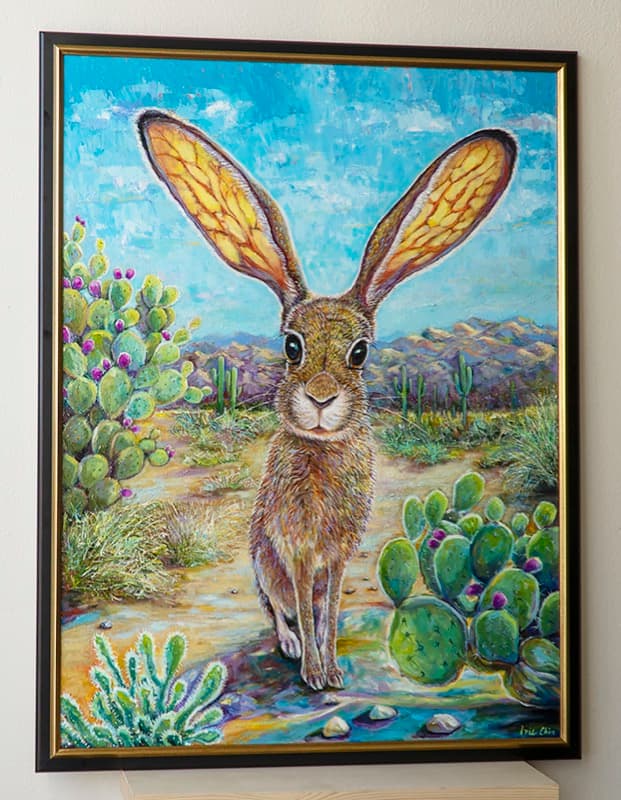 Jackrabbit in Desert